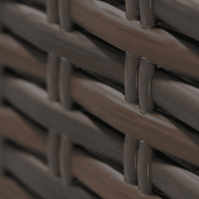 brown artificial rattan close-up