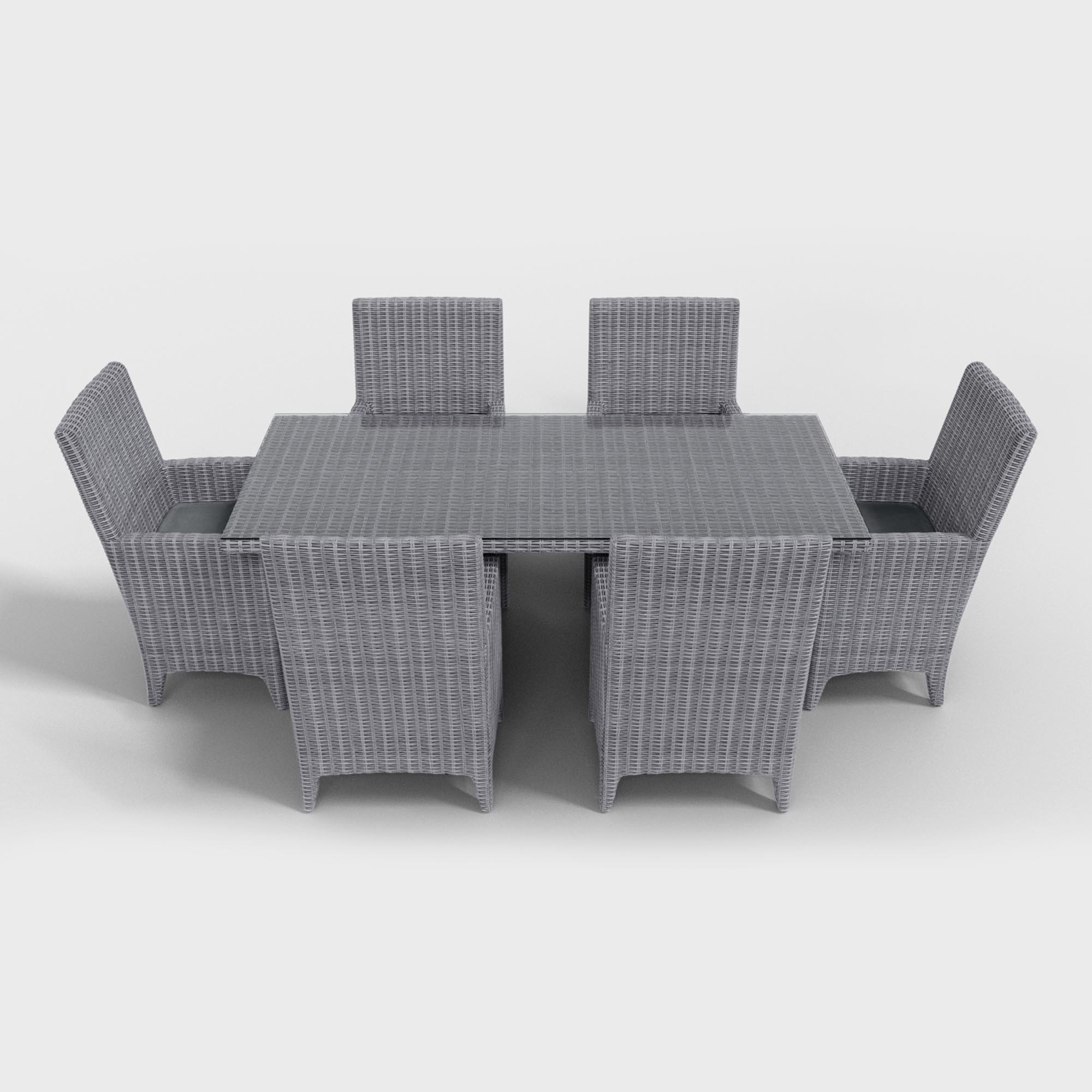 G-The Rectangular Dining Set Charcoal